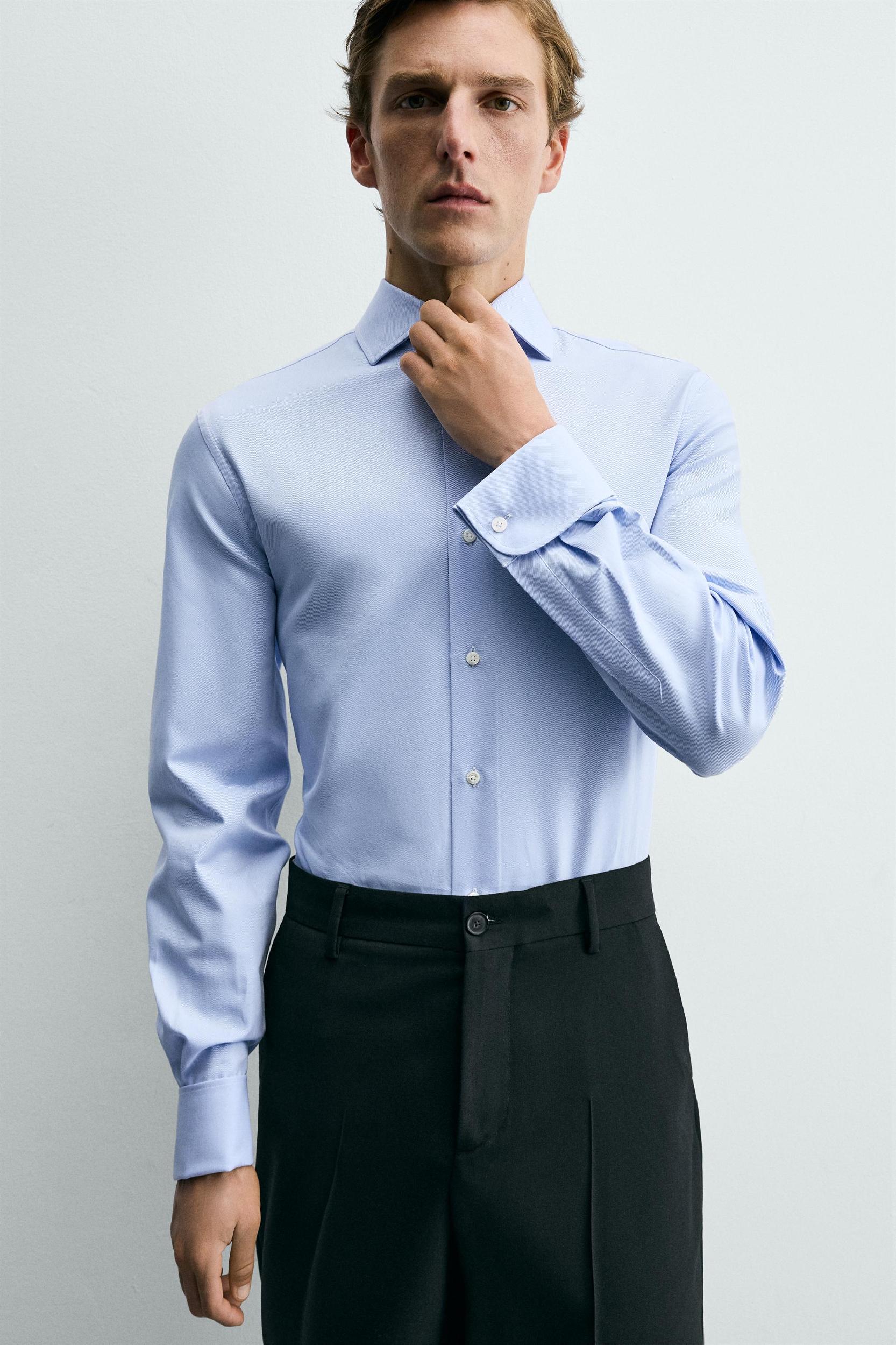 SLIM FIT FRENCH CUFF SHIRT Product Image