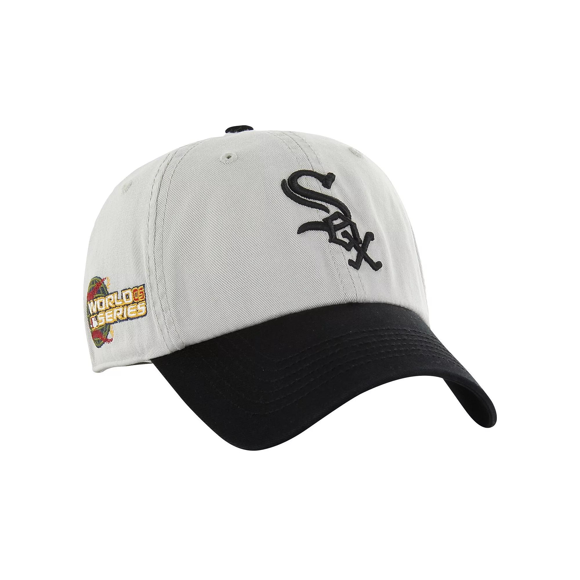 Men's '47 Gray/Black Chicago White Sox Sure Shot Classic Franchise Fitted Hat, Size: XL, Grey Product Image