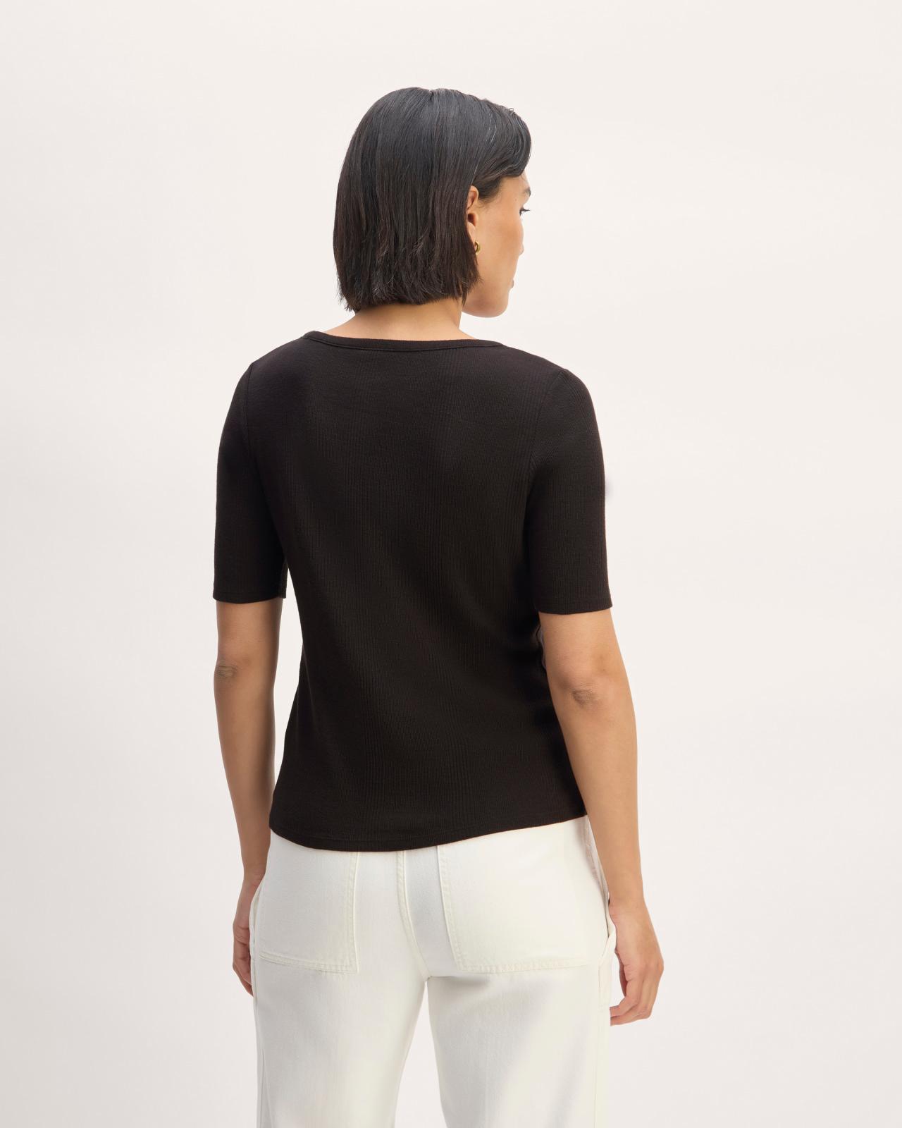 Womens Vintage Rib Scoop-Neck Top T-Shirt by Everlane Product Image
