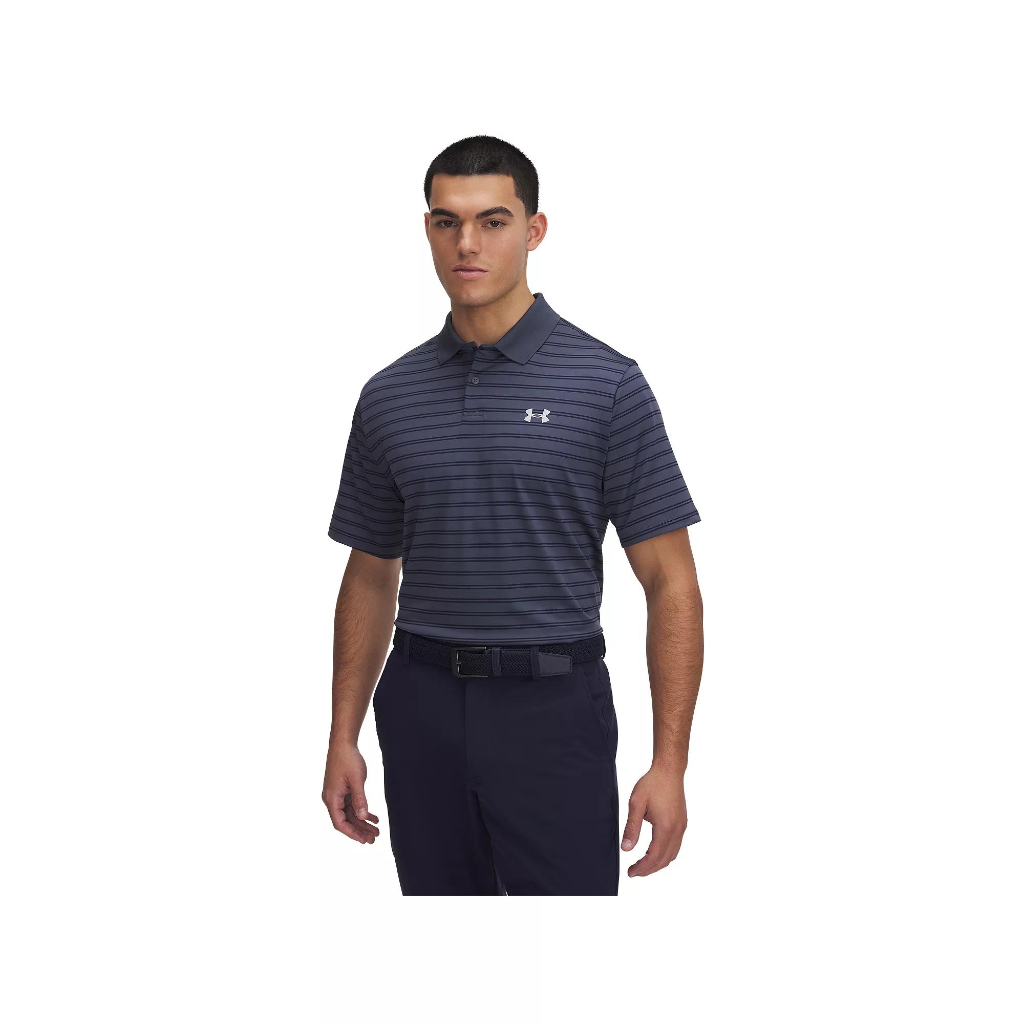 Men's Under Armour Performance 3.0 Stripe Golf Polo,  Product Image