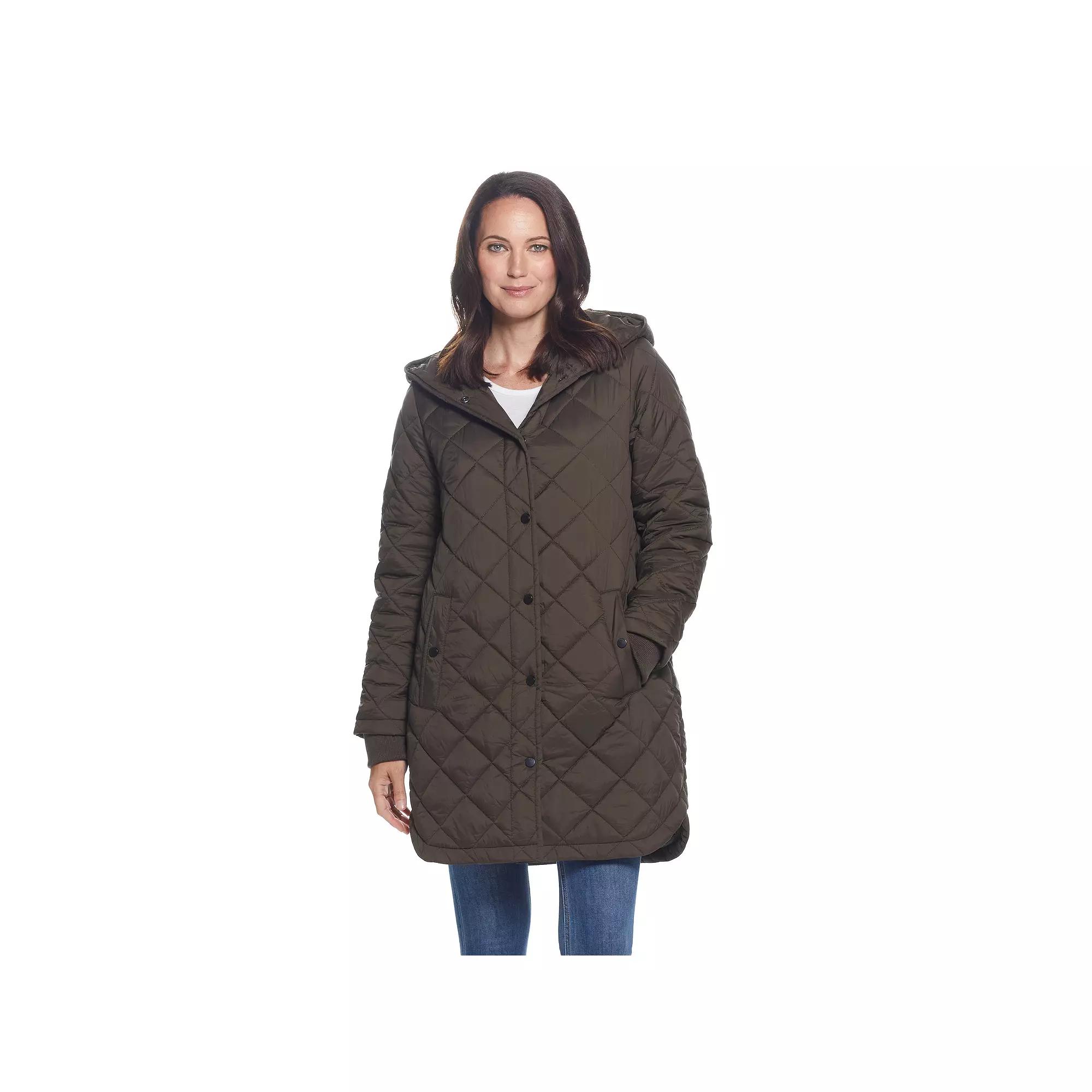 Women's Weathercast Hooded Quilted Duffle Jacket,  Product Image