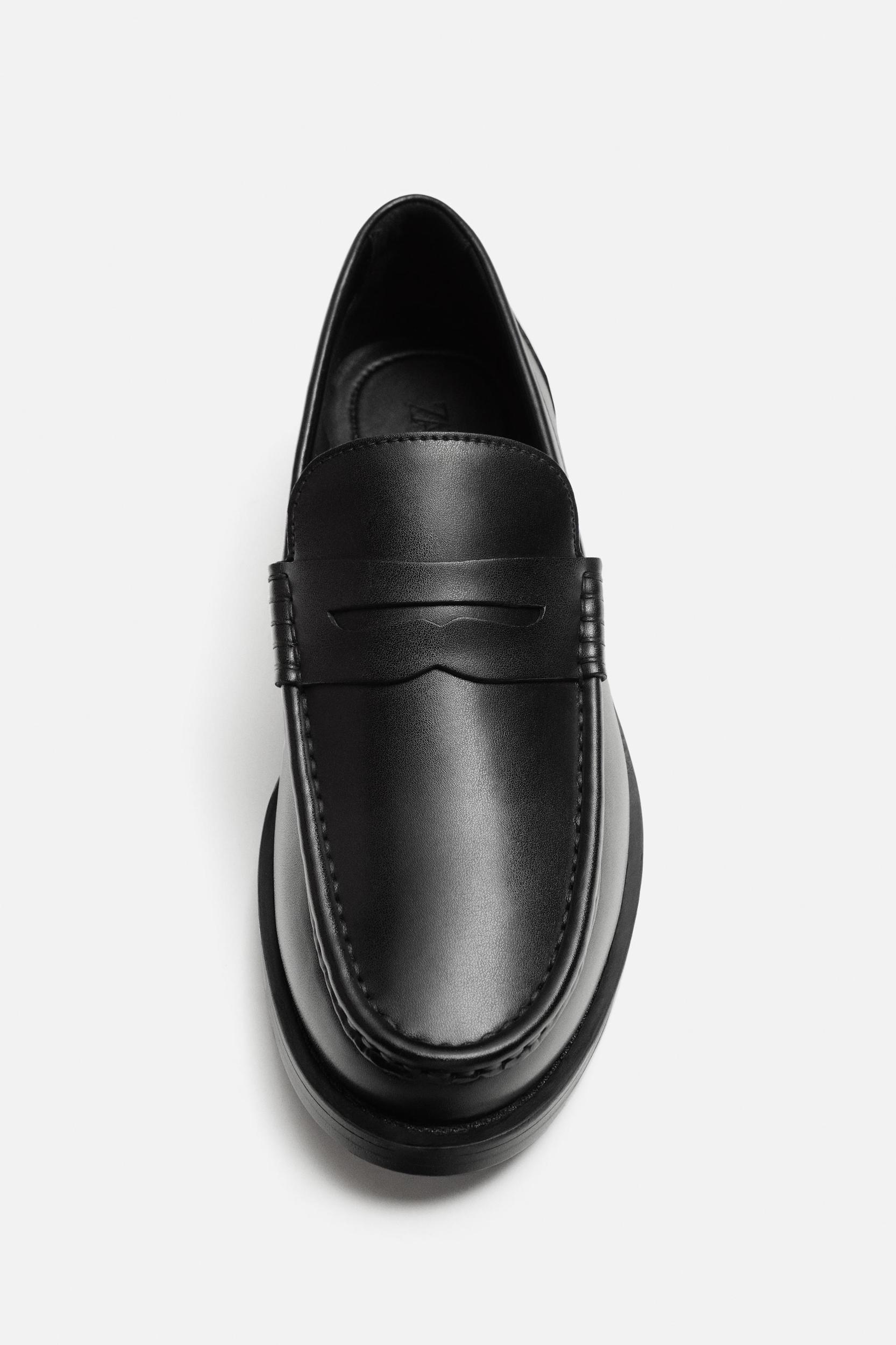 LEATHER PENNY LOAFERS Product Image