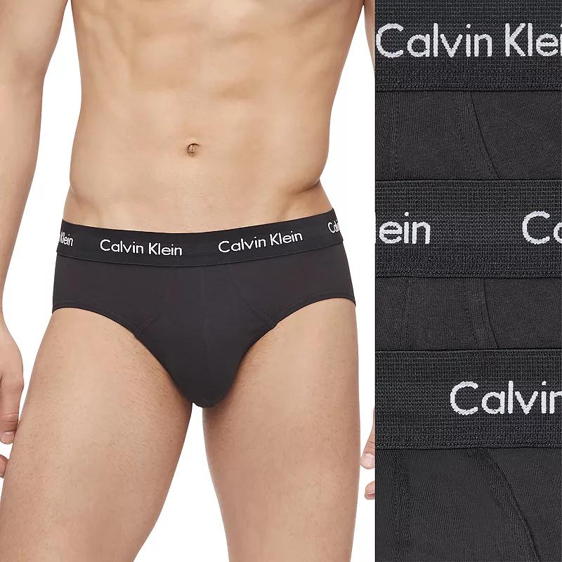 Men's Calvin Klein 3-pack Cotton Stretch Briefs, Size: Small, White Product Image