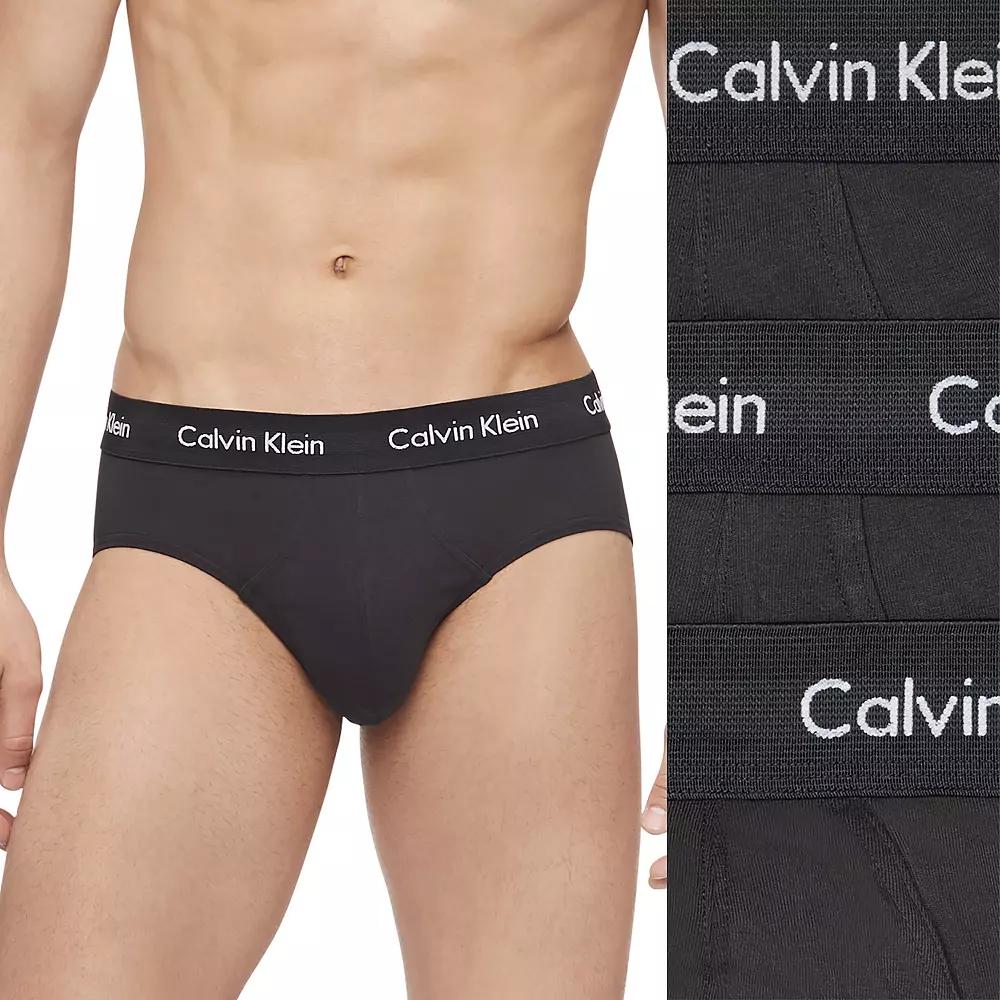 Men's Calvin Klein 3-pack Cotton Stretch Briefs, Size: Small, White Product Image