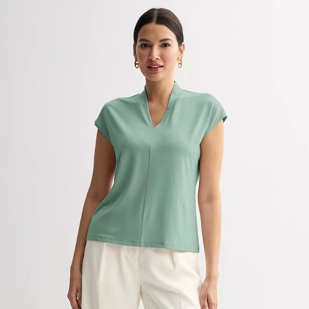 Women's Nine West Dolman V-Neck Knit Top, Size: Small, Hanover Blue Product Image