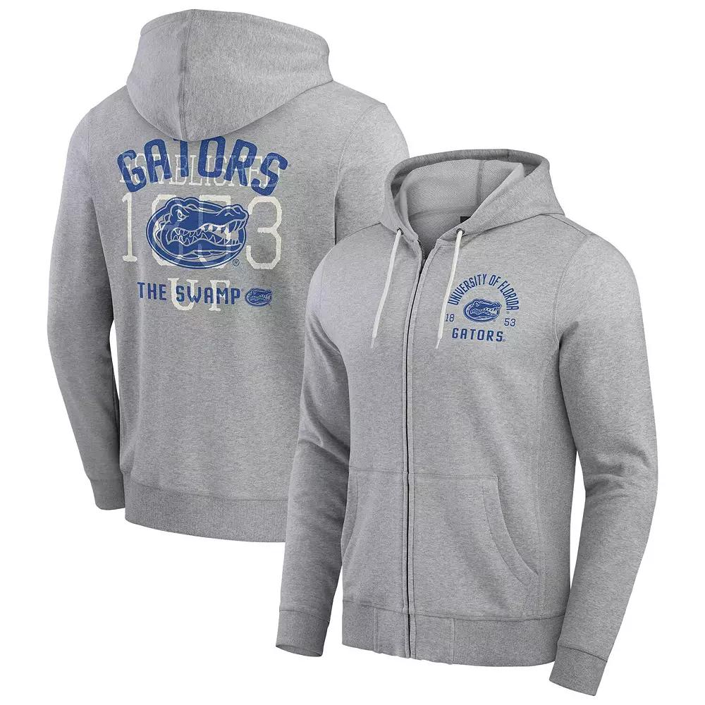 Men's Darius Rucker Collection by Fanatics Heather Gray Florida Gators Vintage Stripe Full-Zip Hoodie,  Product Image