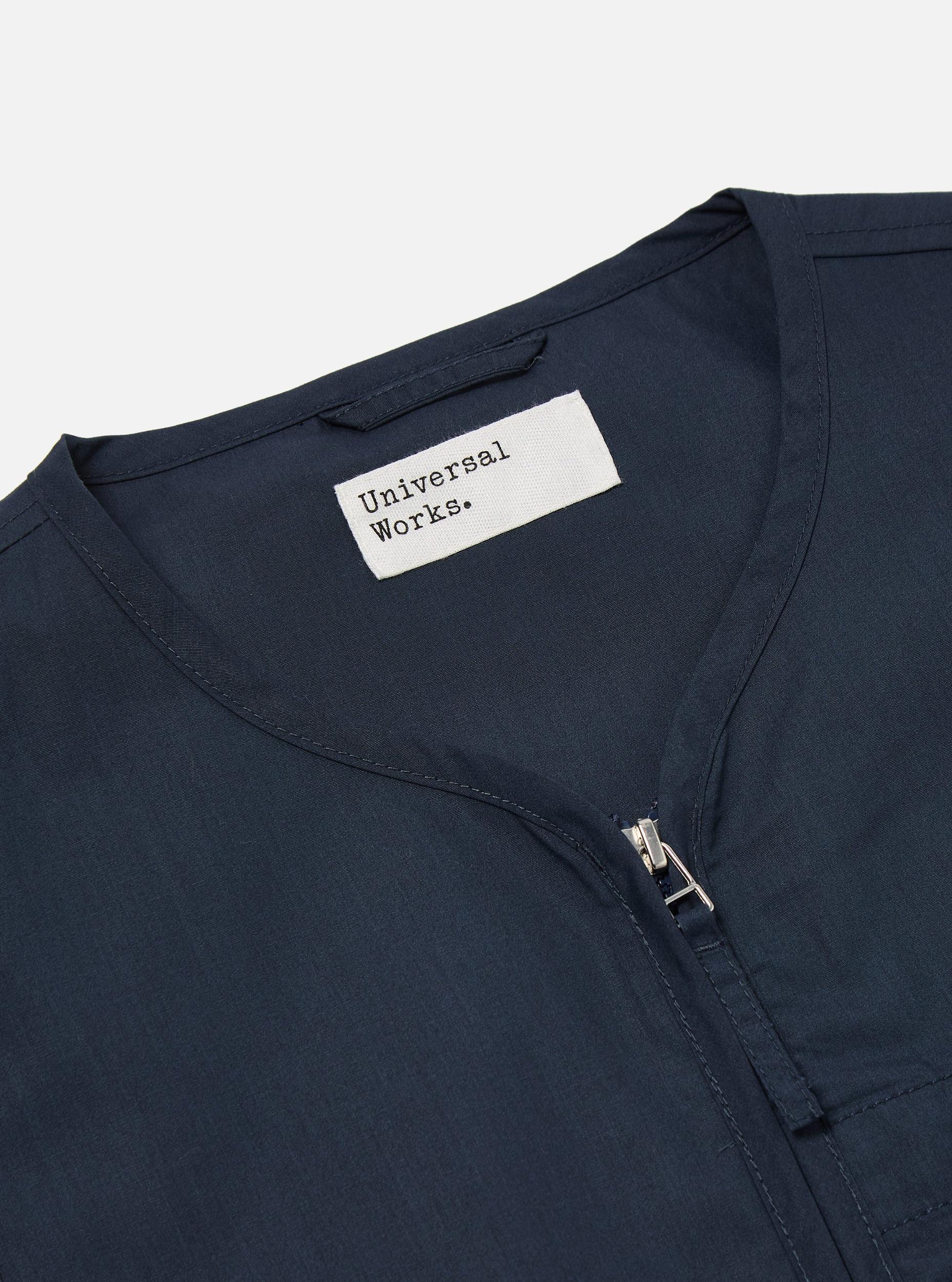 Navy Recycled Polytech Parachute Liner Gilet Product Image