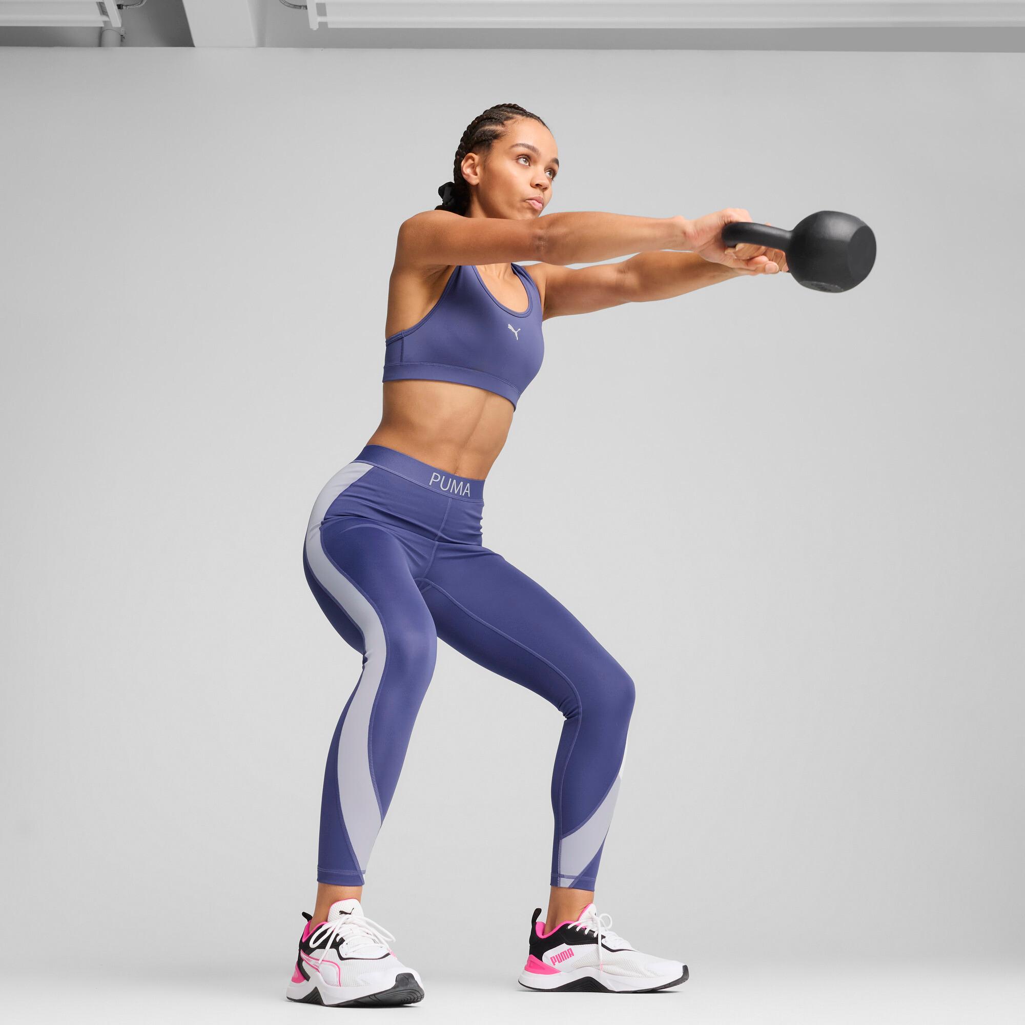 PUMA STRONG High-Waisted 7/8 Color Block Women's Tights Product Image