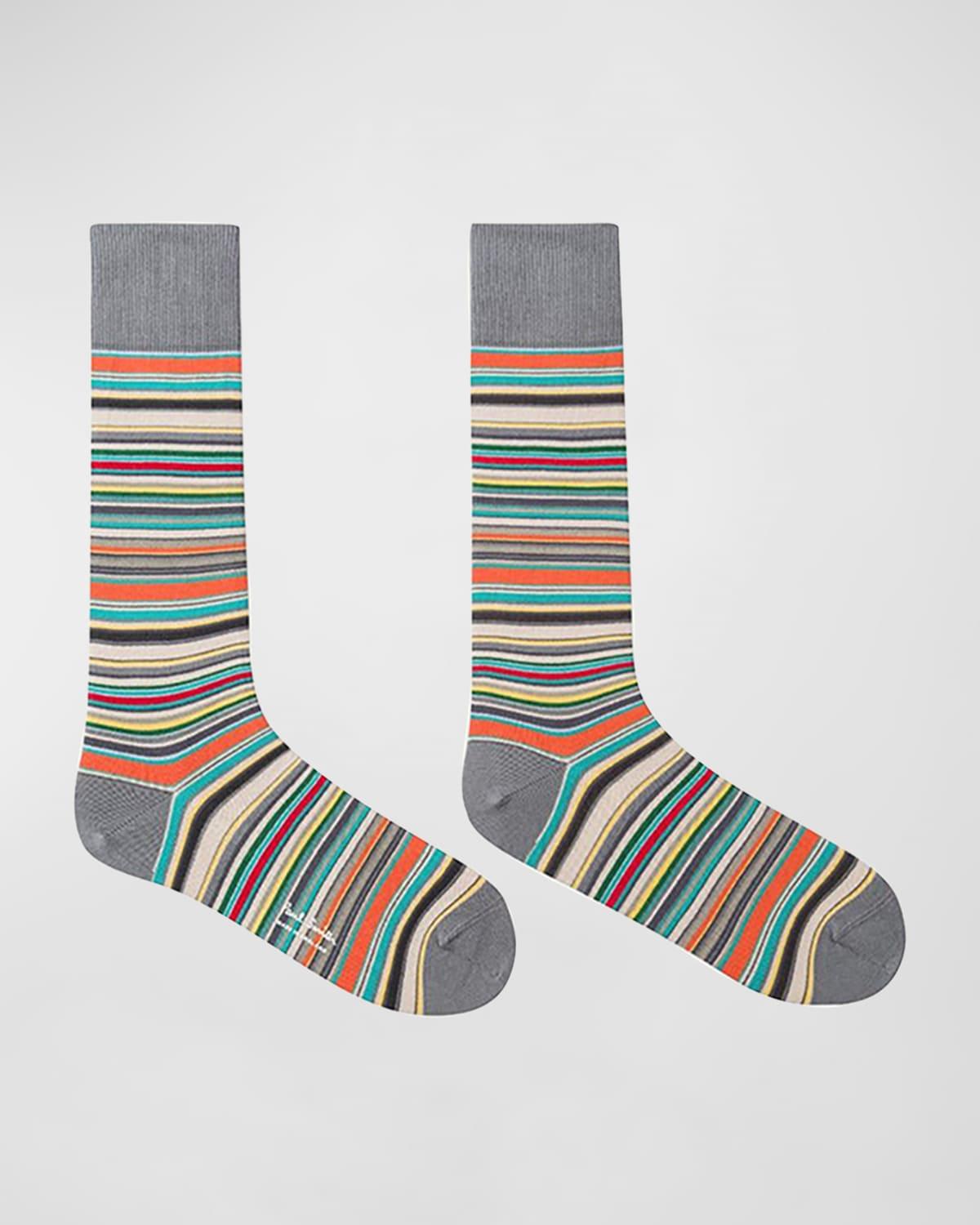 Mens Rainbow Multistripe Socks Product Image