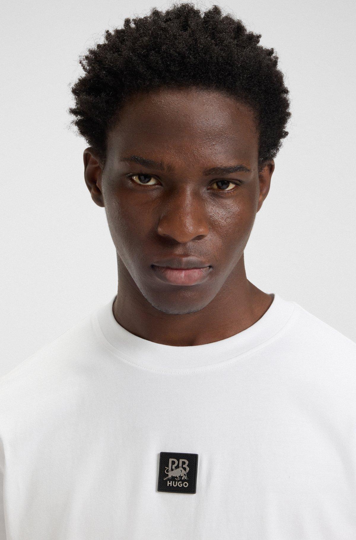 HUGO x RB T-shirt with bull-graphic logo patch Product Image