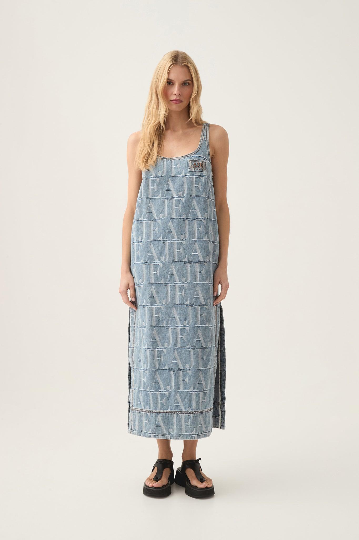 Nostalgia Denim Midi Dress Product Image