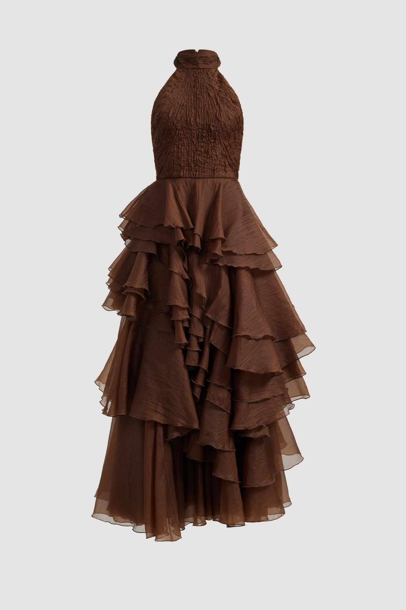 Fayette Gown-DARK CHOCOLATE / 4 Product Image