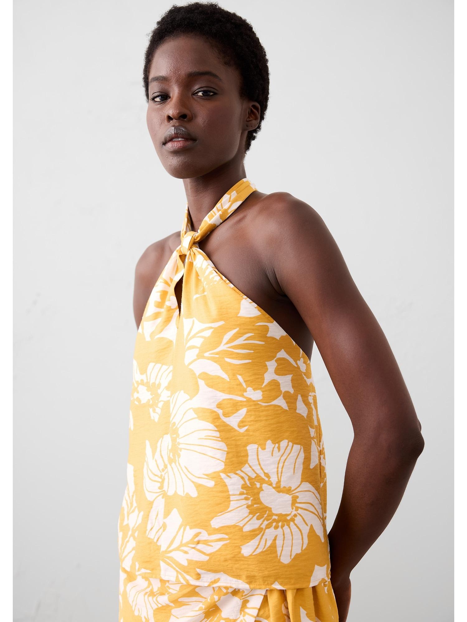 Knot-Front Halter Top Product Image