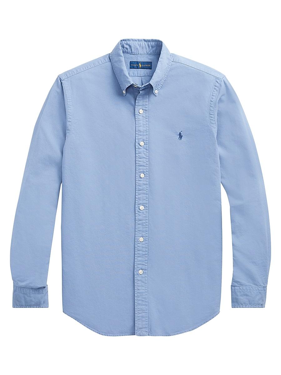 Polo Ralph Lauren Classic Fit Long Sleeve Cotton Oxford Button Down Shirt Product Image