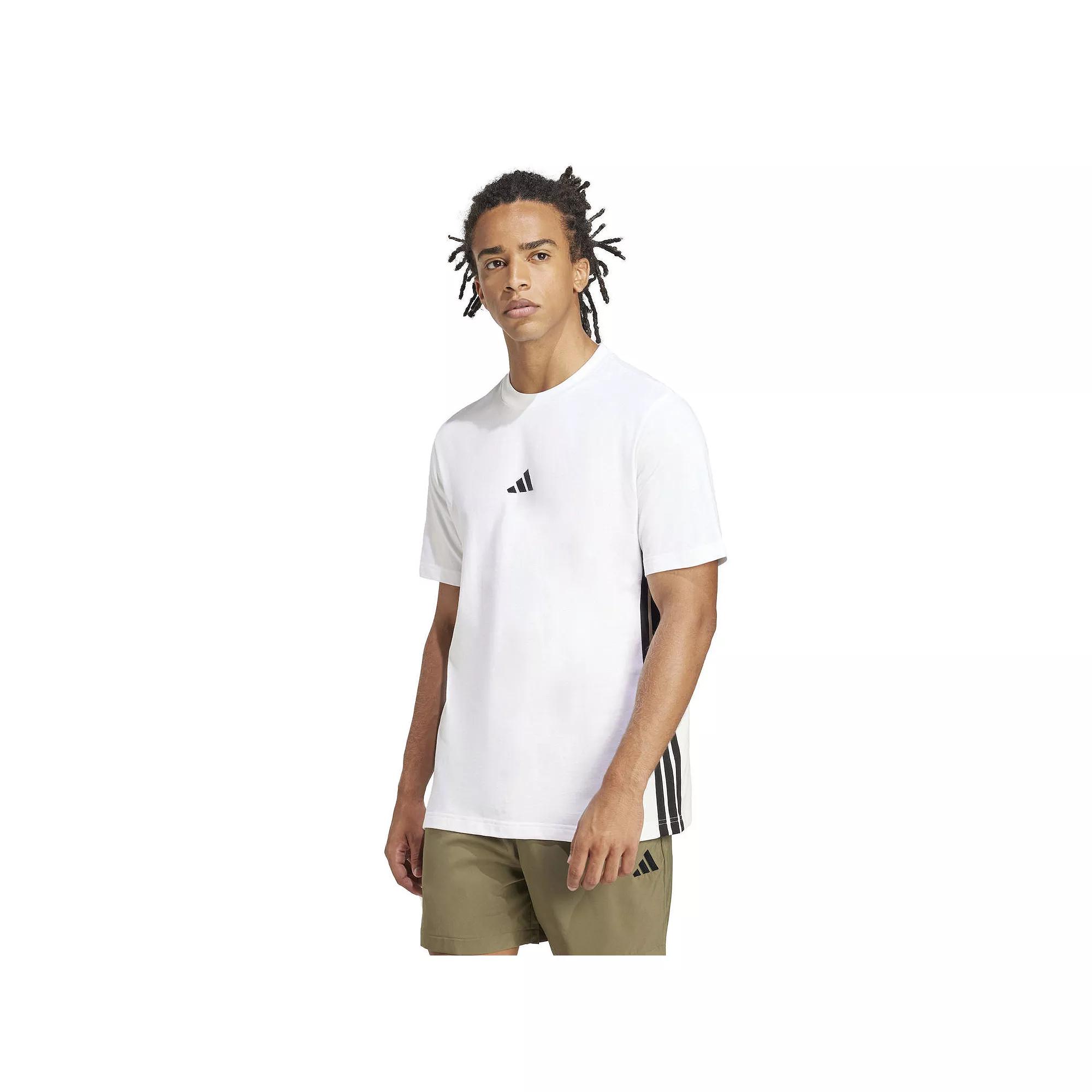 Men's adidas Essentials 3-Stripes Single Jersey Sportswear T-Shirt,  Product Image