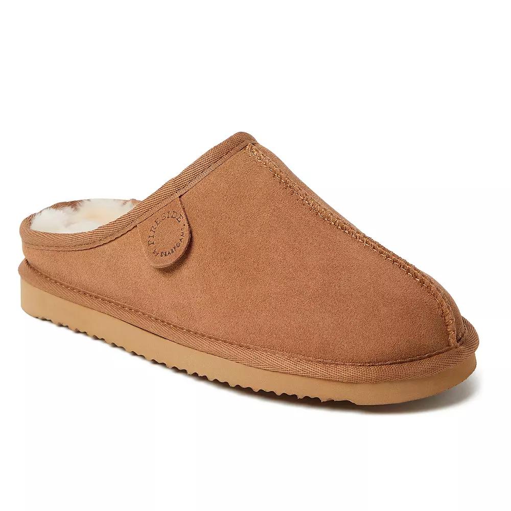 Womens Fireside By Dearfoams Greta Wool-Lined Clog Slippers Brown Product Image