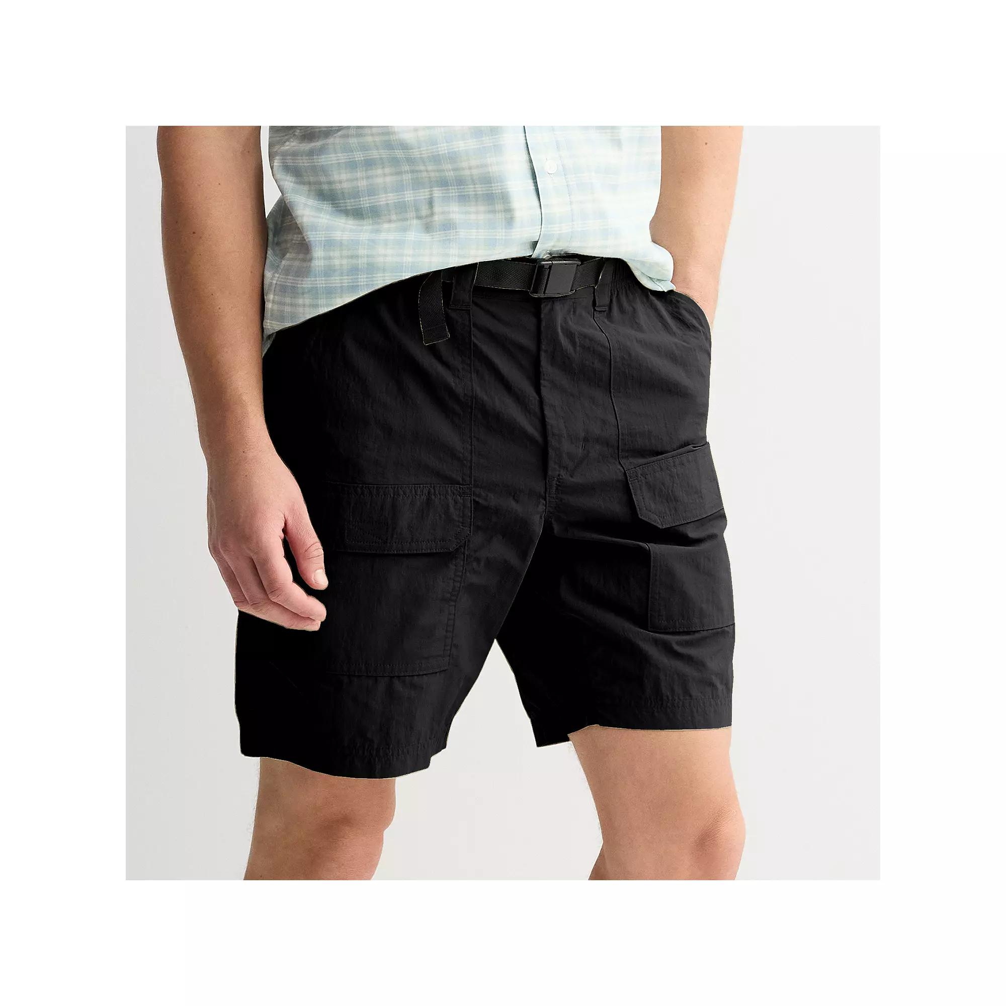 Men's Sonoma Goods For Life® 8.5-in. The Belted Outdoor Shorts, Size: 32 8.5 IN, Iron Ore Product Image