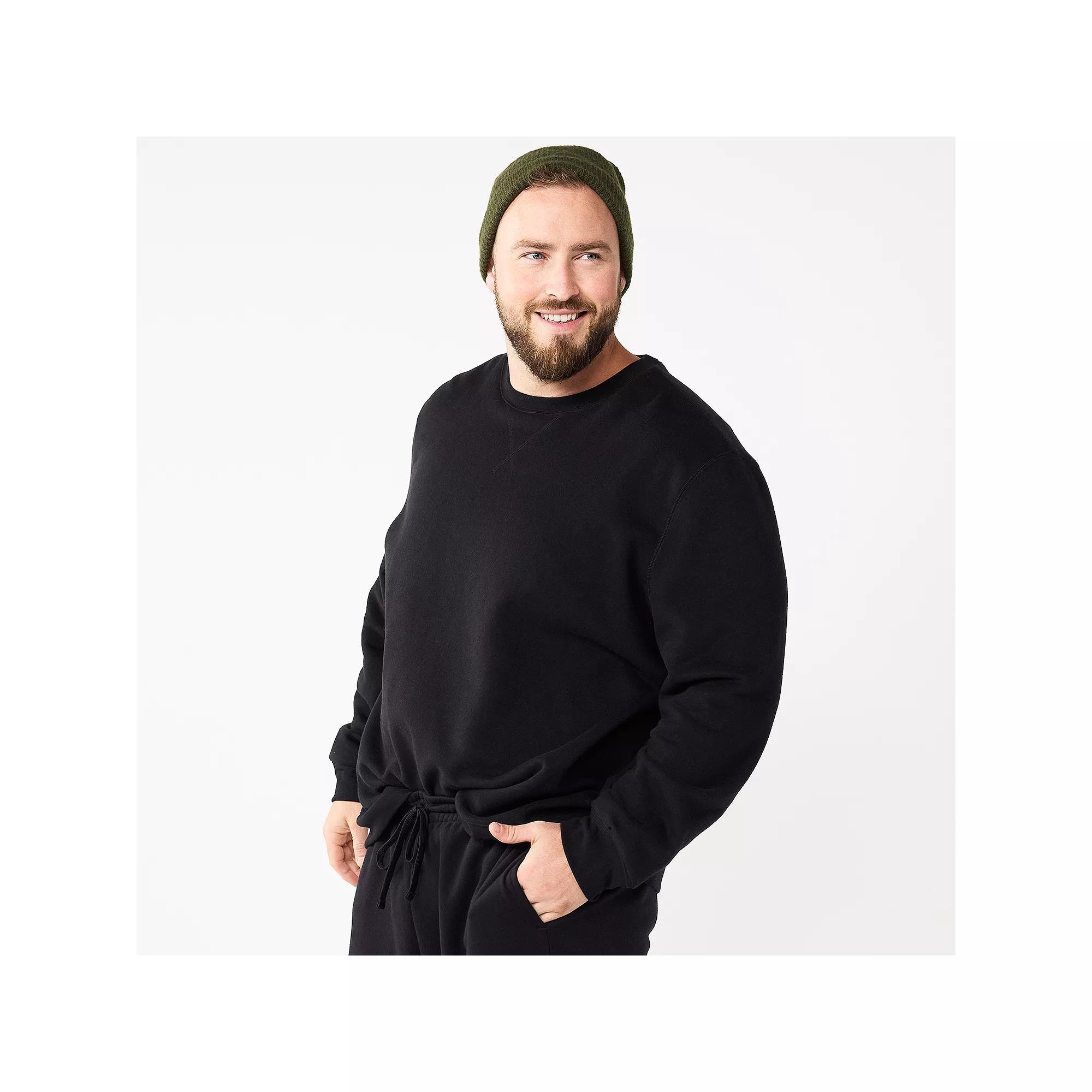 Big & Tall Tek Gear® Ultra Soft Crew Sweatshirt, Men's,  Product Image