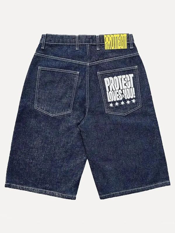 Men's Digital Denim Shorts Product Image