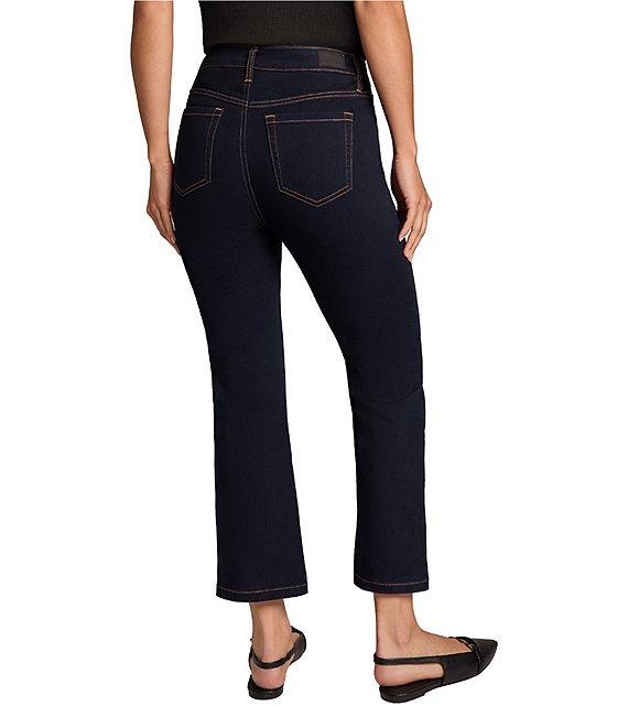 Jones New York City Denim High-Rise Kick-Flare Cropped Jeans Product Image