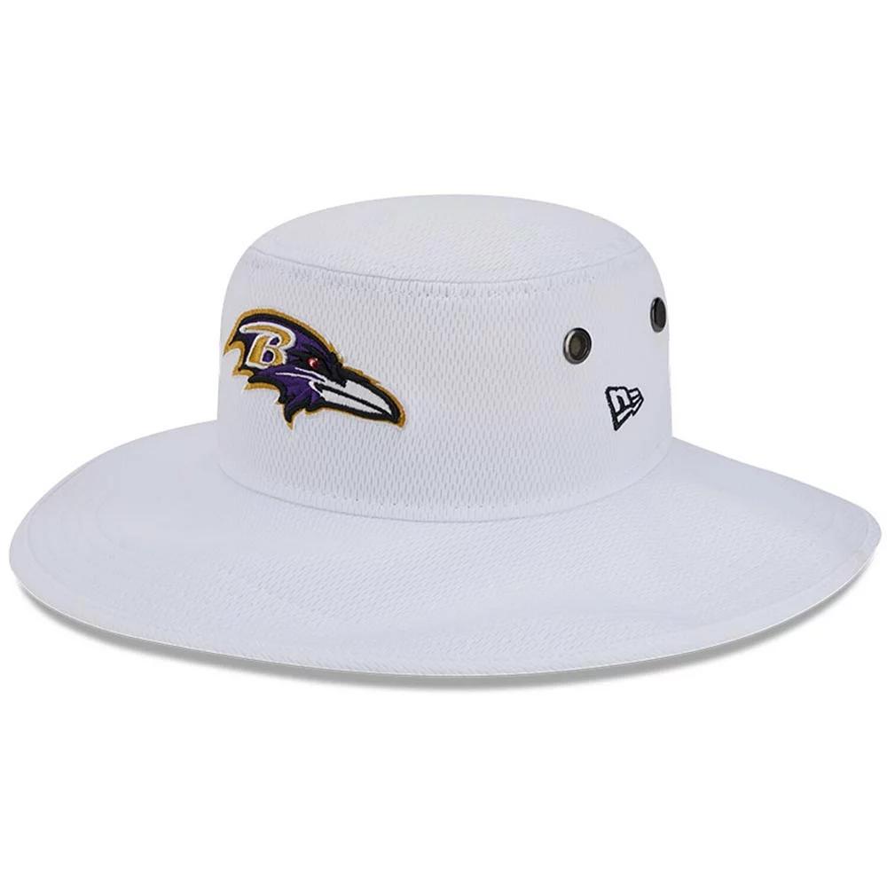 Men's New Era White Baltimore Ravens 2023 NFL Training Camp Panama Bucket Hat Product Image