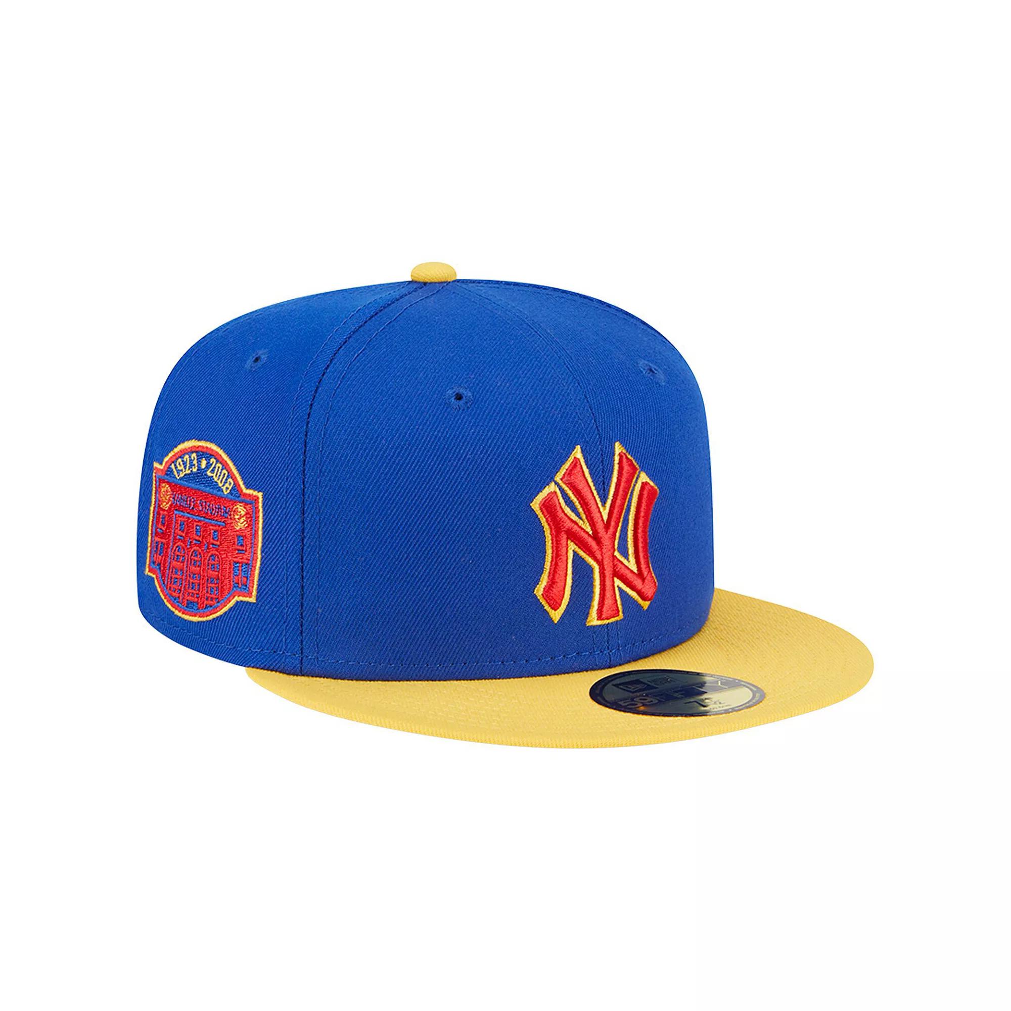 Men's New Era Royal/Yellow New York Yankees Empire 59FIFTY Fitted Hat,  Product Image