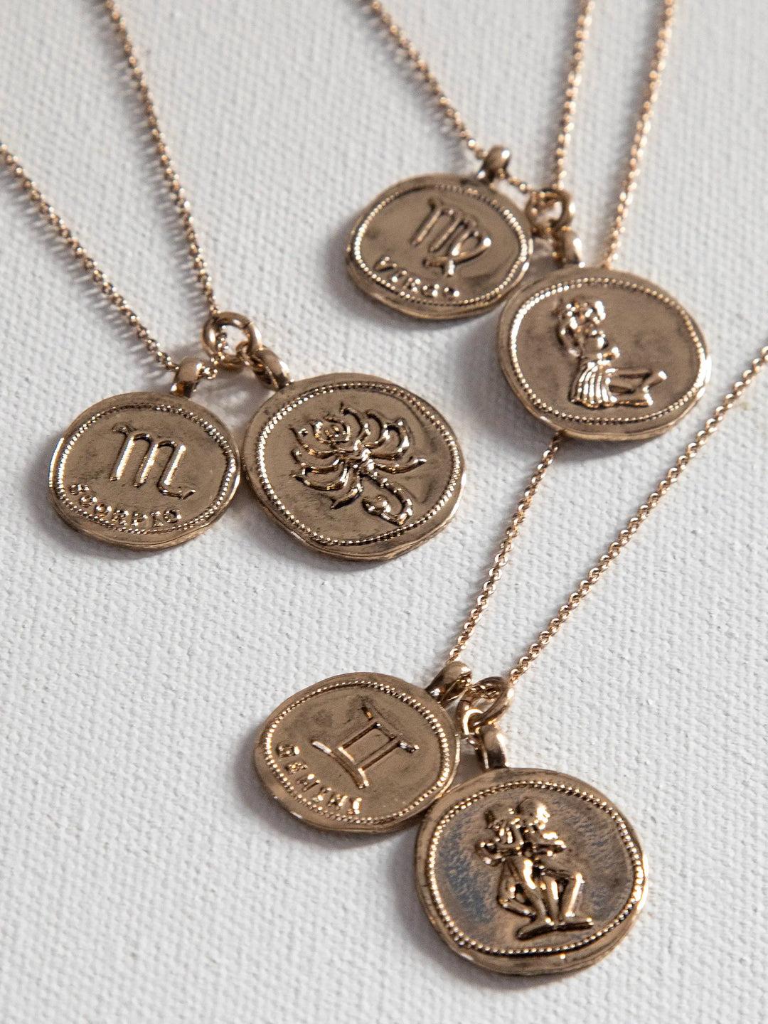 Zodiac Coin Necklace Product Image