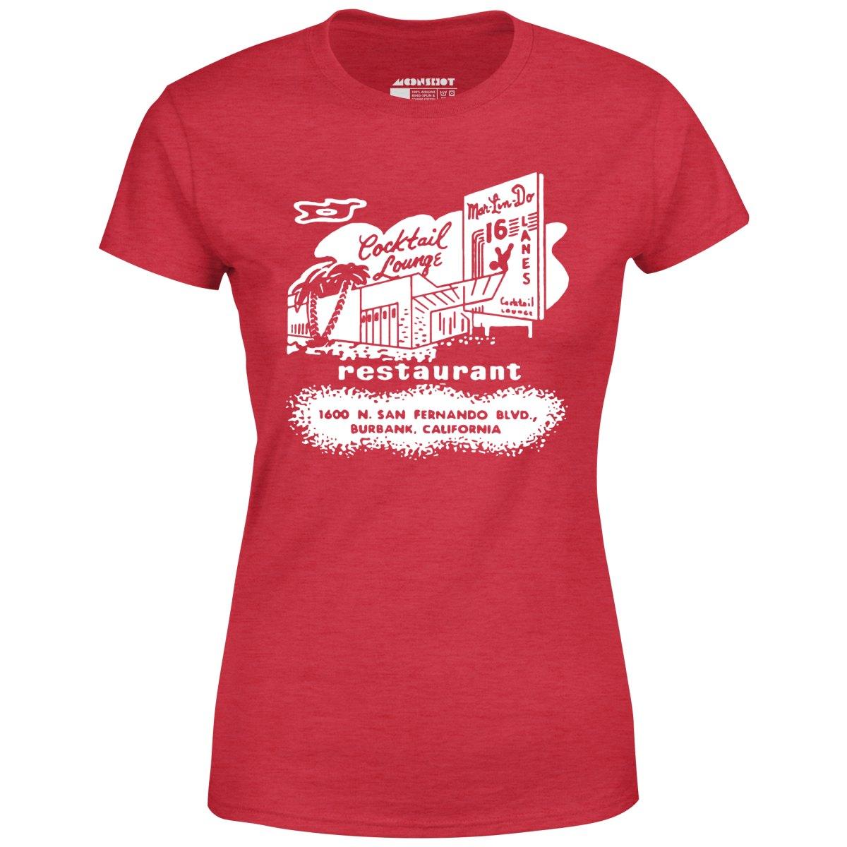 Mar-Lin-Do Lanes - Burbank, CA - Vintage Bowling Alley - Women's T-Shirt Female Product Image