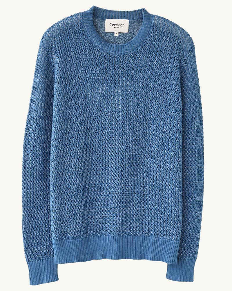 Marled Crewneck - Blue Product Image
