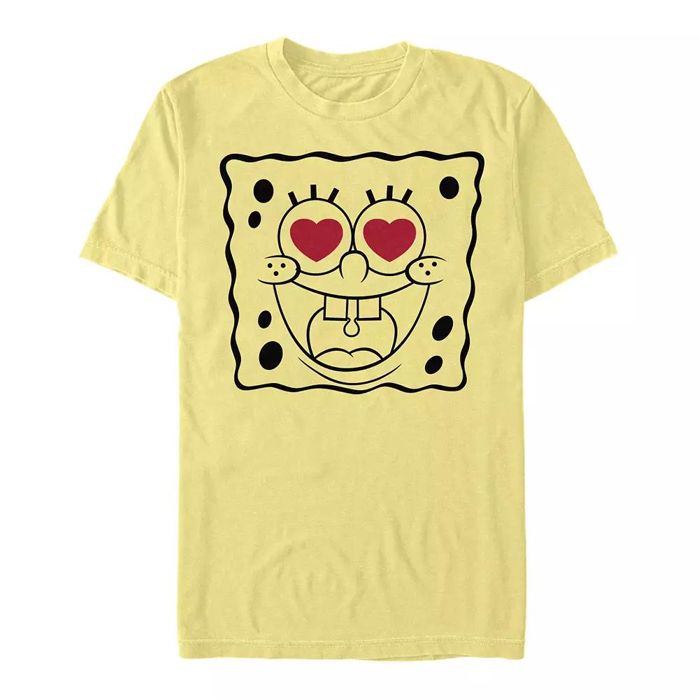 Men's Nickelodeon SpongeBob SquarePants Heart Eyes Line Art Tee,  Product Image