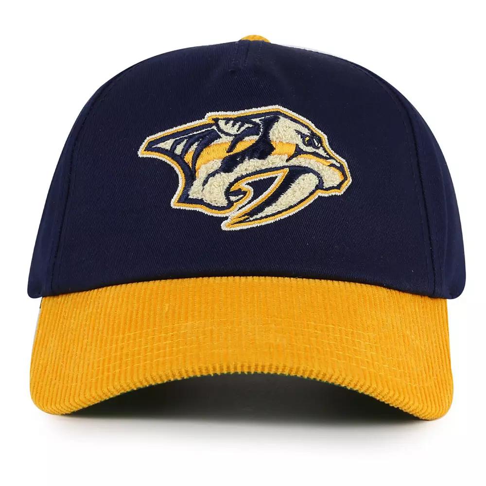 Men's American Needle  Navy/Gold Nashville Predators Burnett Adjustable Hat, Pdt Blue Product Image
