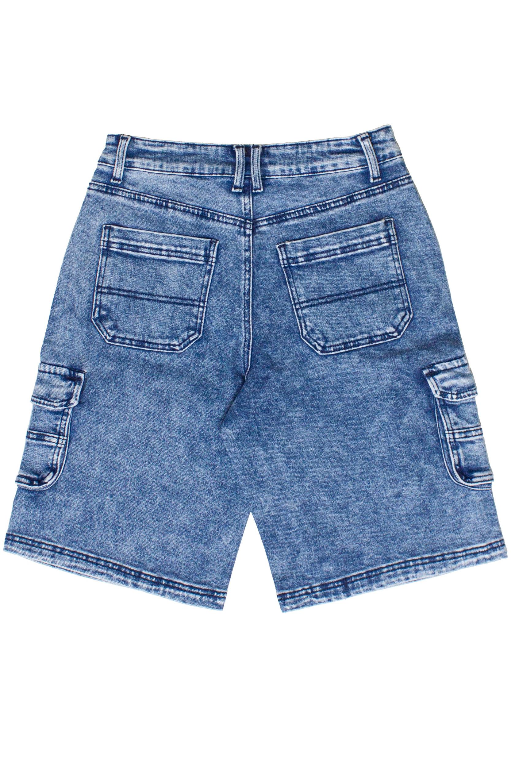 Acid Wash Cargo Jorts Product Image