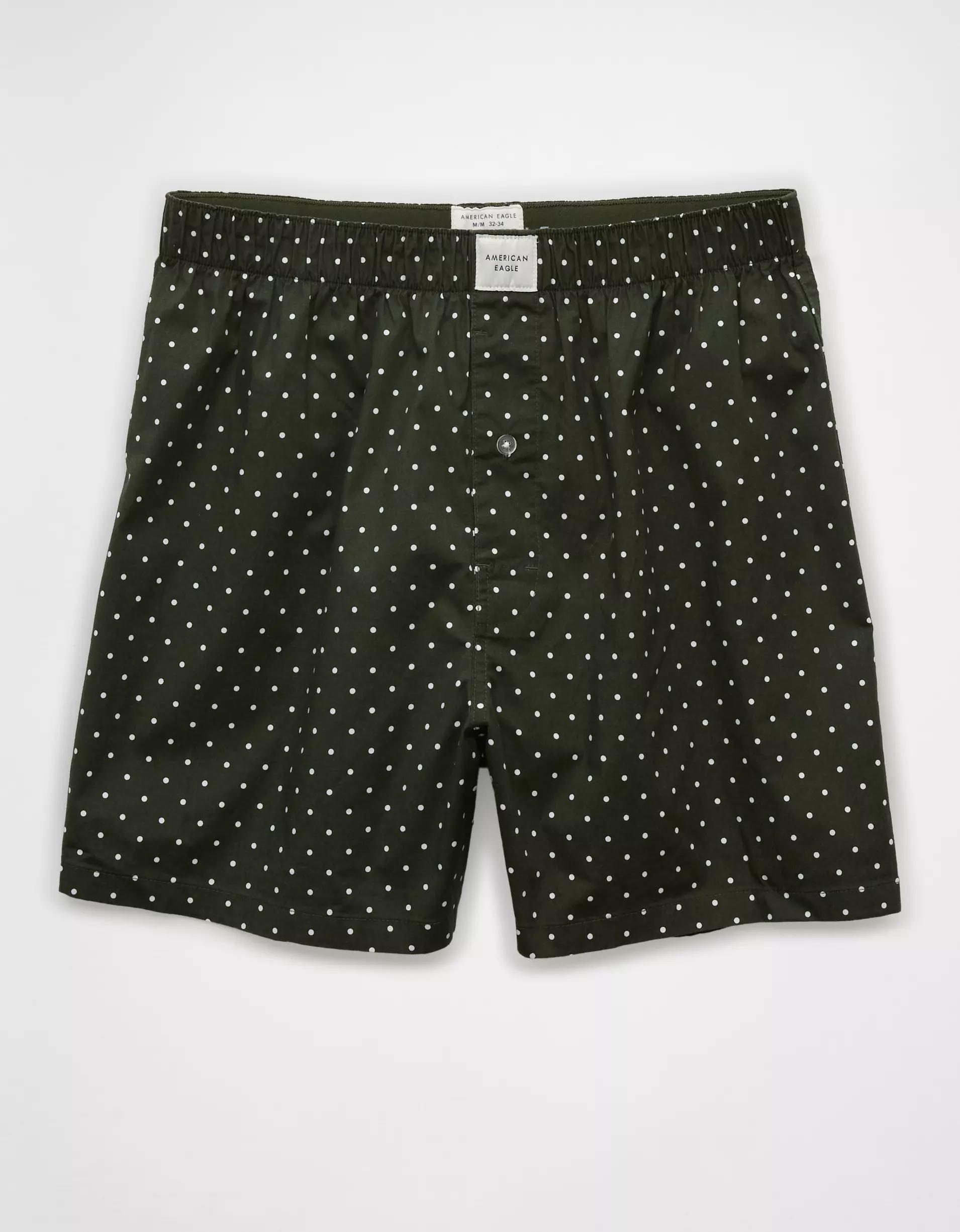 AEO Men's Checkerboard Satin Pocket Boxer Short Product Image
