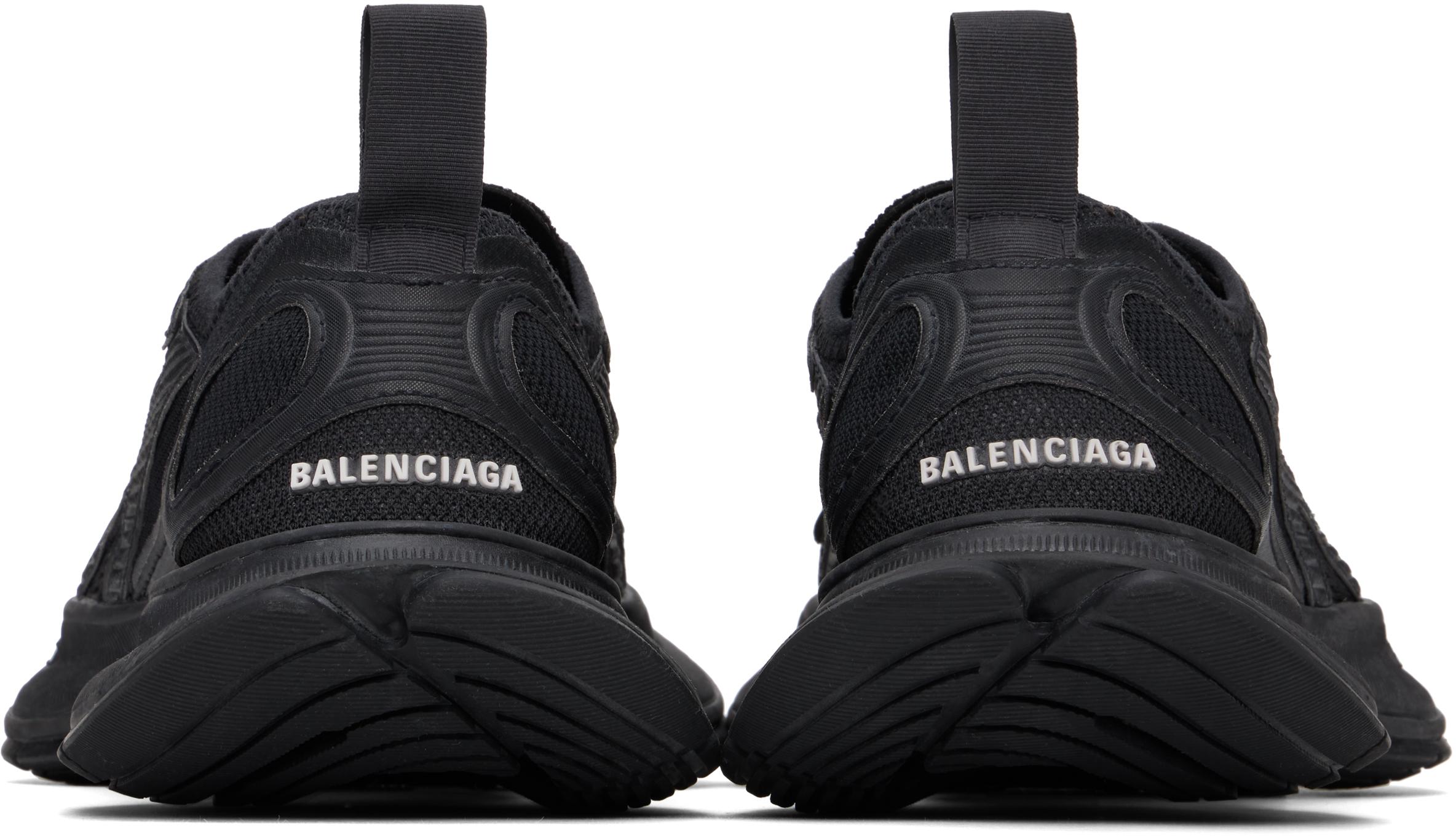 BALENCIAGA Black Mesh And Rubber Circuit Sneakers Product Image