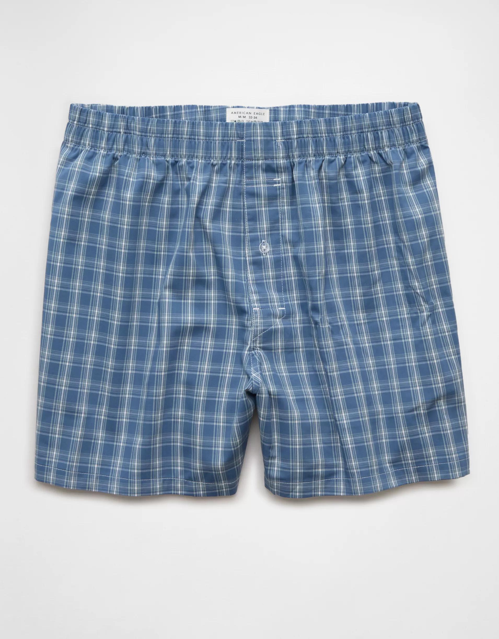 AEO Men's Plaid Poplin Pocket Boxer Short Product Image