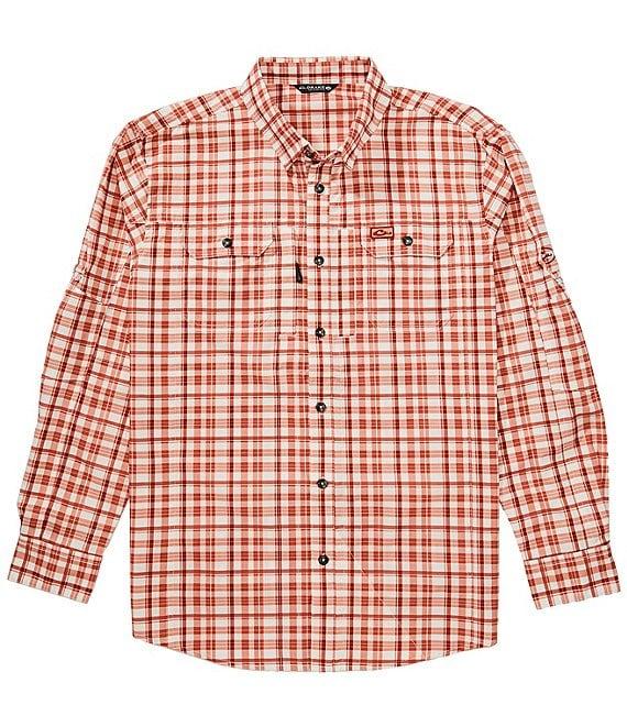 Drake Clothing Co. Hunter Creek Window Pane Plaid Performance Stretch Long Sleeve Woven Shirt Product Image