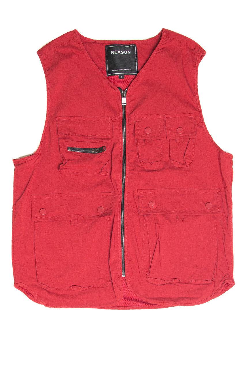 Red Cargo Vest Product Image