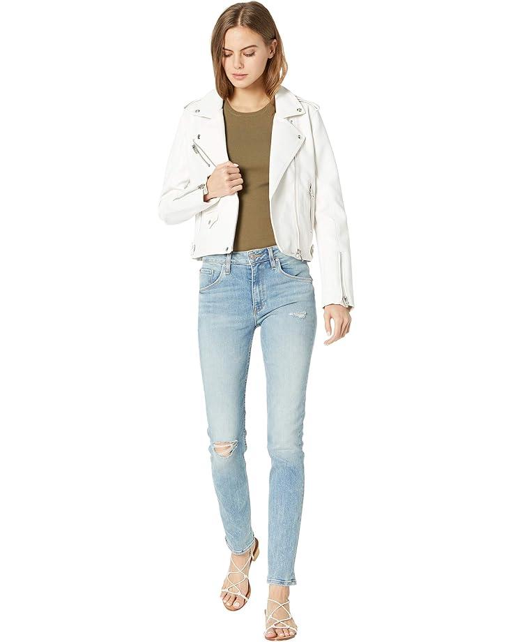 Faux Leather Moto Jacket Product Image