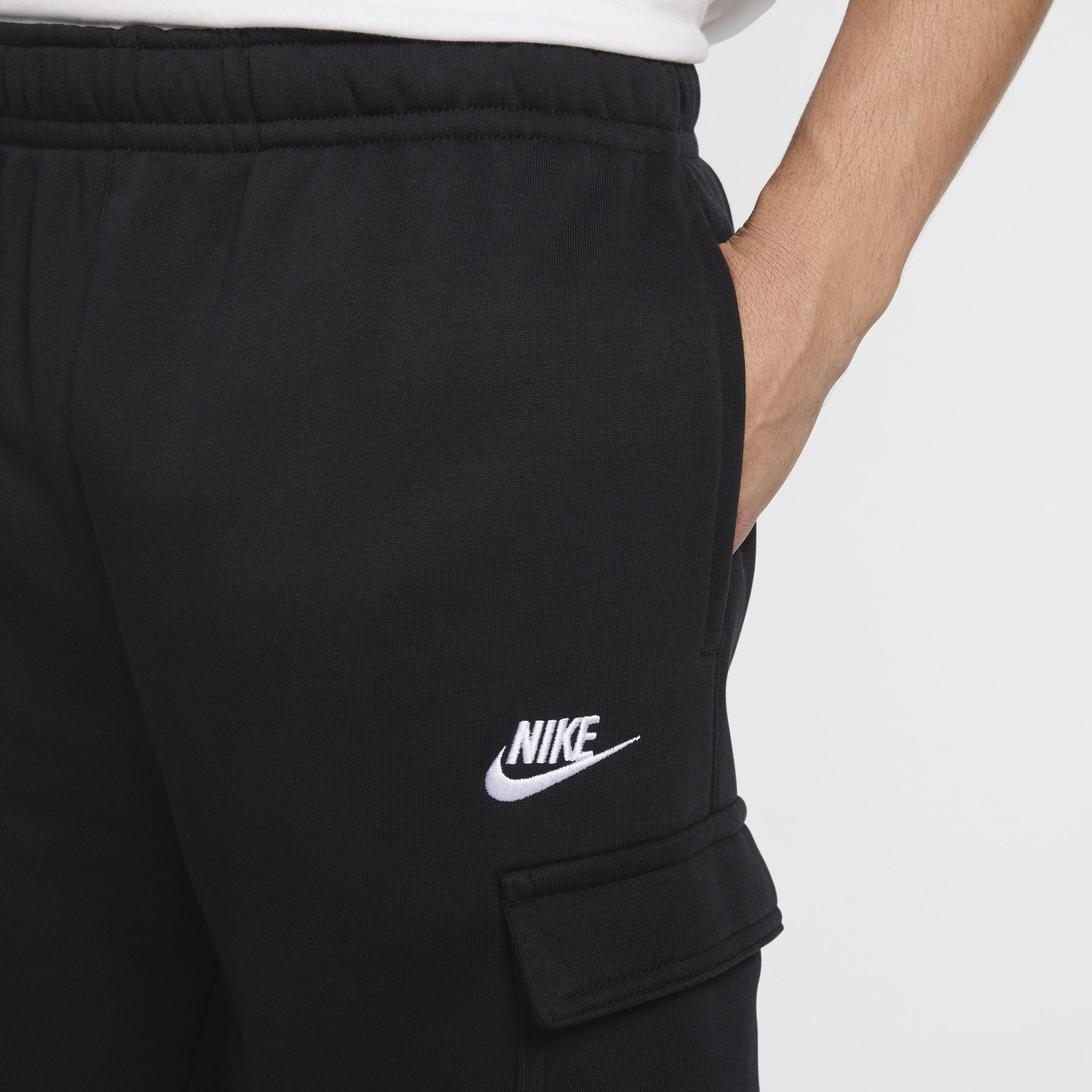 Mens Nike Sportswear Club Fleece Cargo Pants | CD3129-010 Product Image