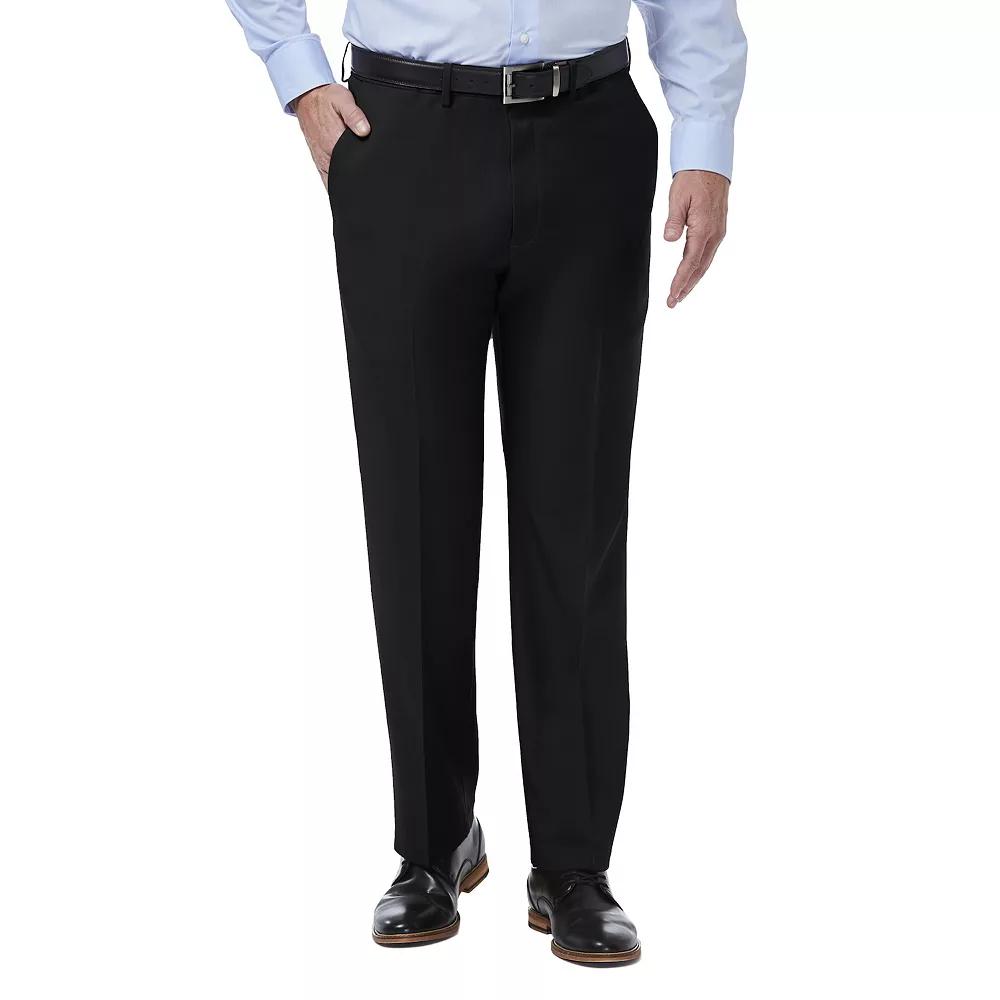 Men’s Haggar® Premium Comfort Expandable-Waist Classic-Fit Stretch Flat-Front Dress Pants, Men's,  Product Image