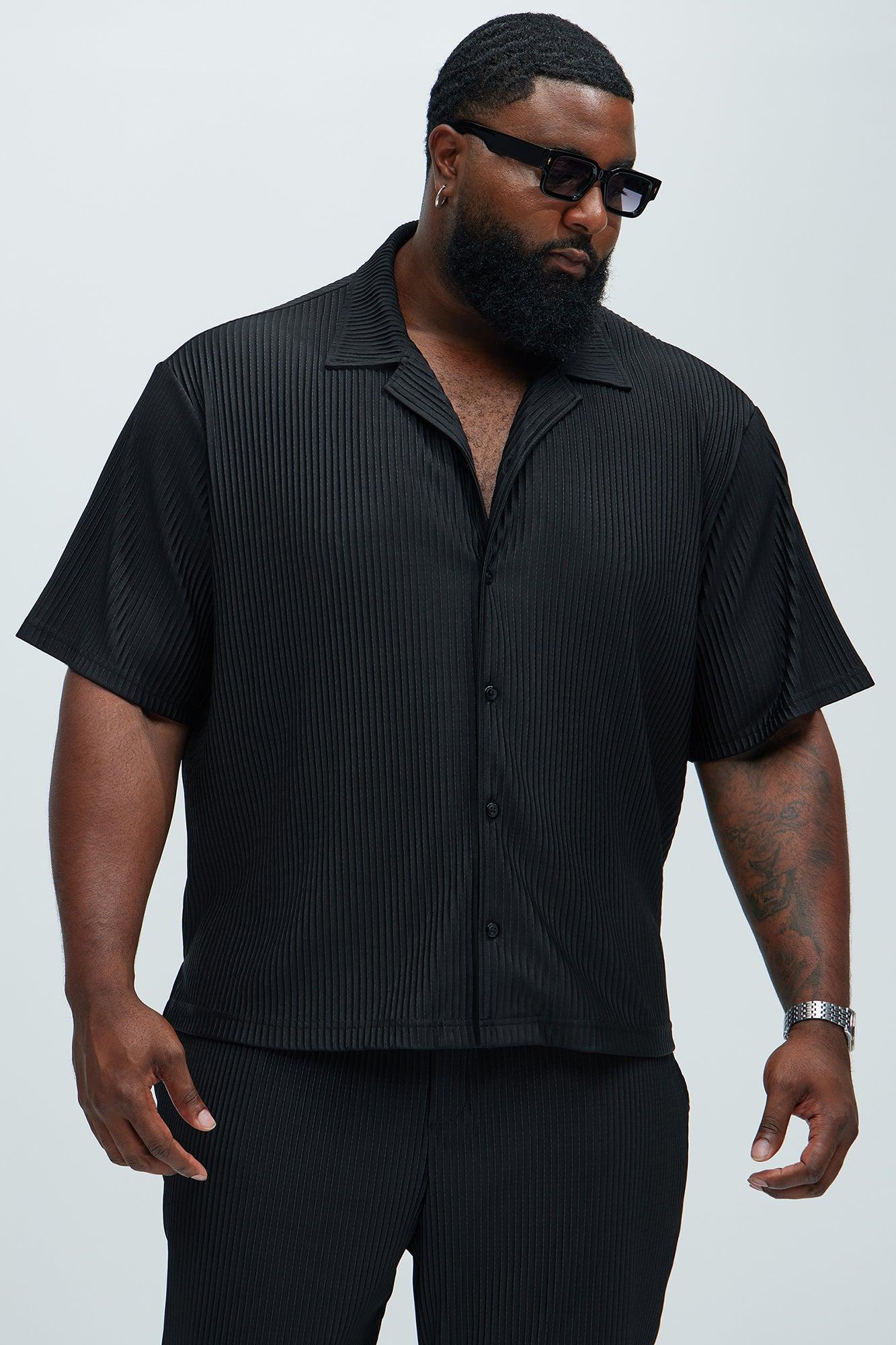 Potential Pleated Shirt - Black Product Image