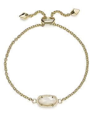 Kendra Scott Elaina Gold Adjustable Chain Bracelet in | Dichroic Glass Product Image