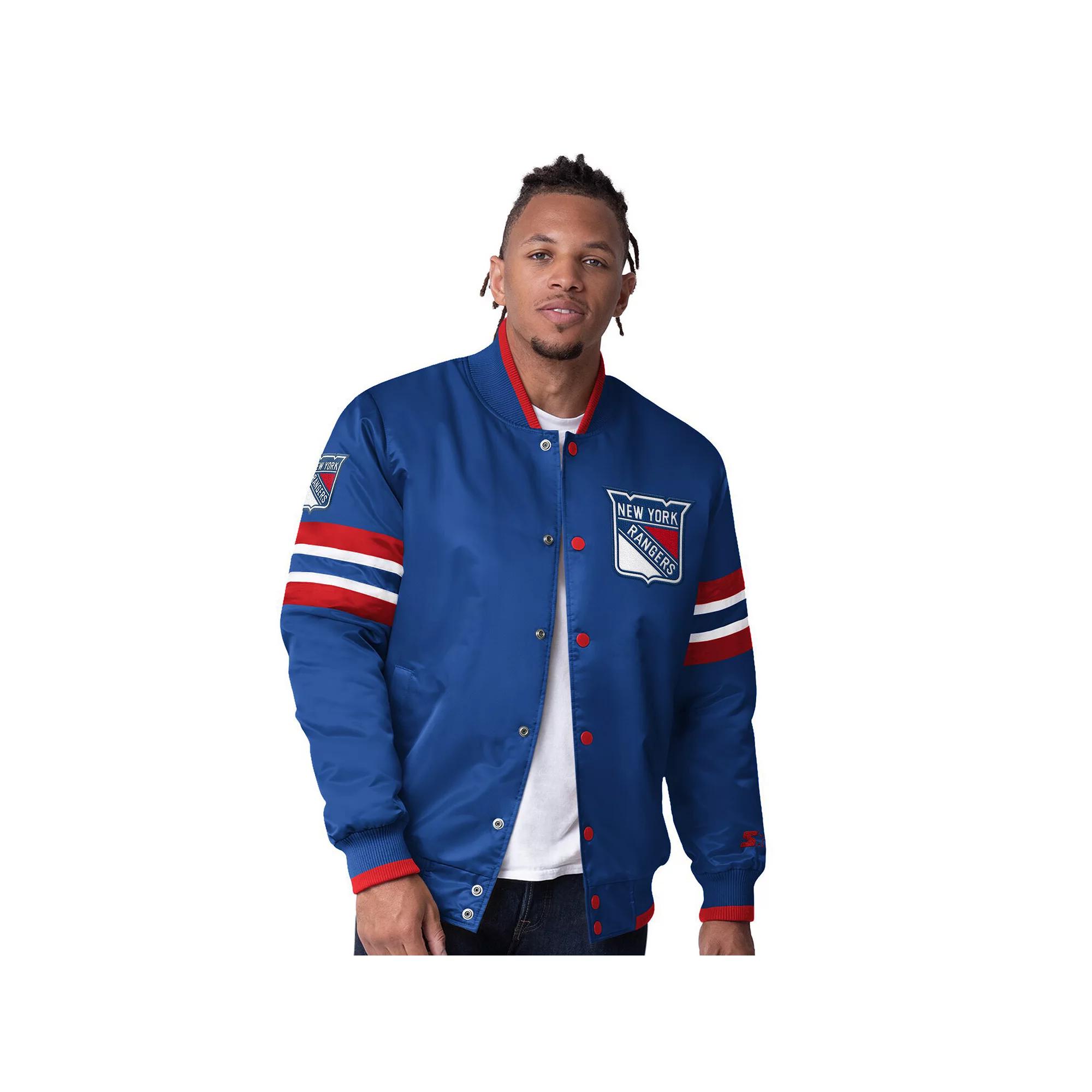 Men's Starter Red Chicago Bulls Scout Varsity Satin Full-Snap Jacket,  Product Image
