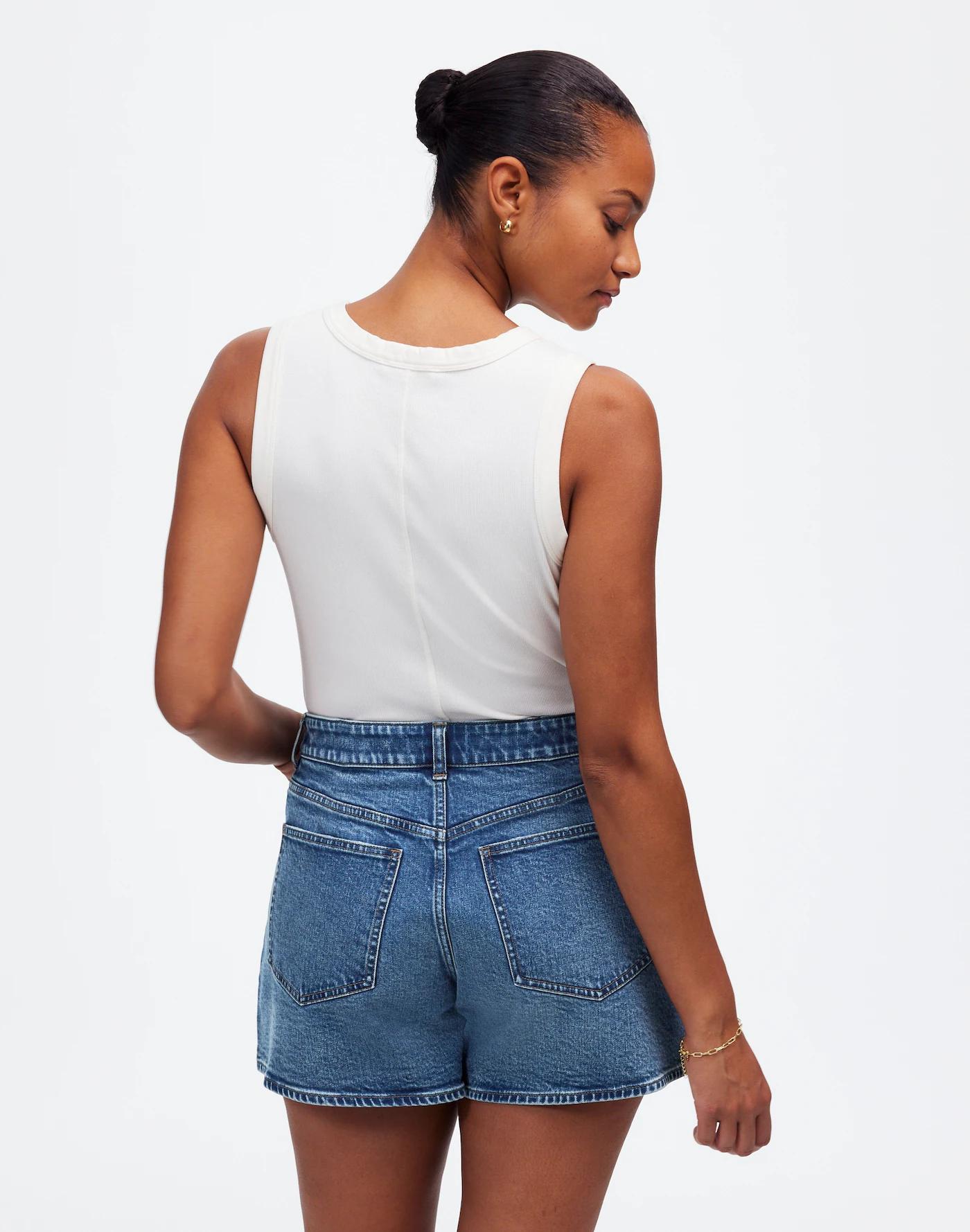 The Curvy Perfect Vintage Mid-Length Jean Short Product Image