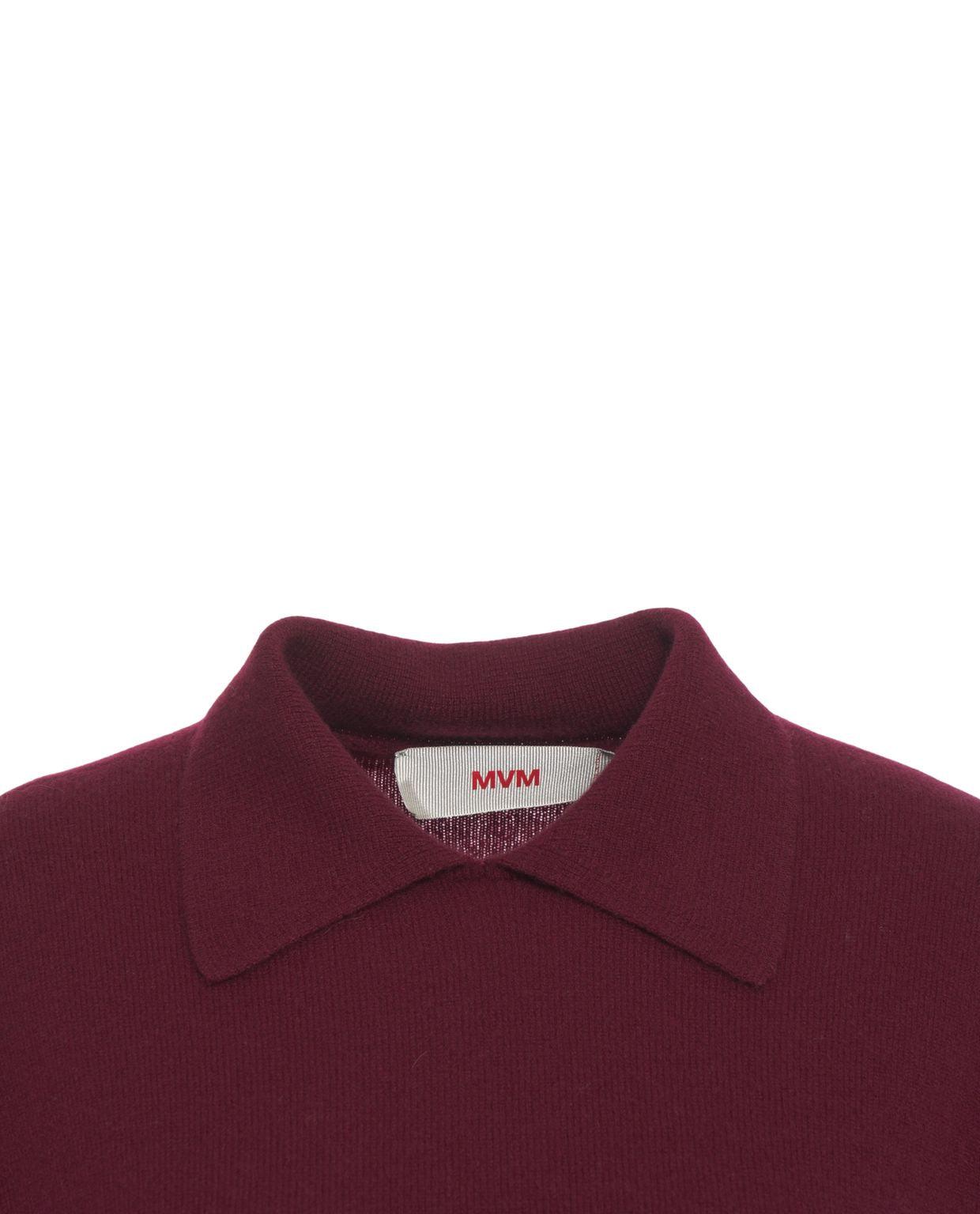 Knit Sweater with Polo Collar Product Image