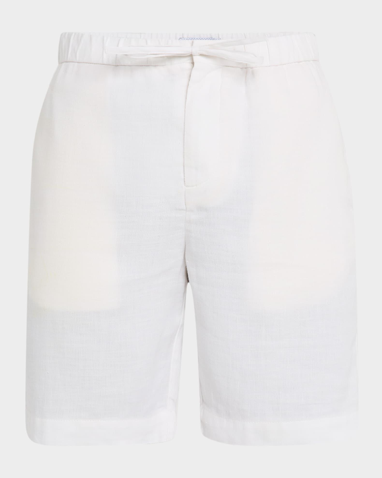 Men's Felipe Linen and Cotton Drawstring Shorts Product Image
