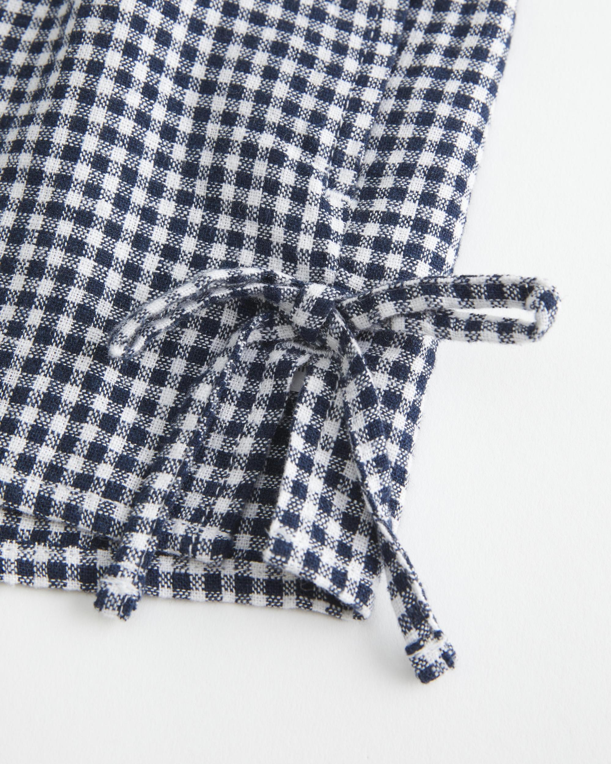Linen-Blend Side Bow Soft Shorts Product Image