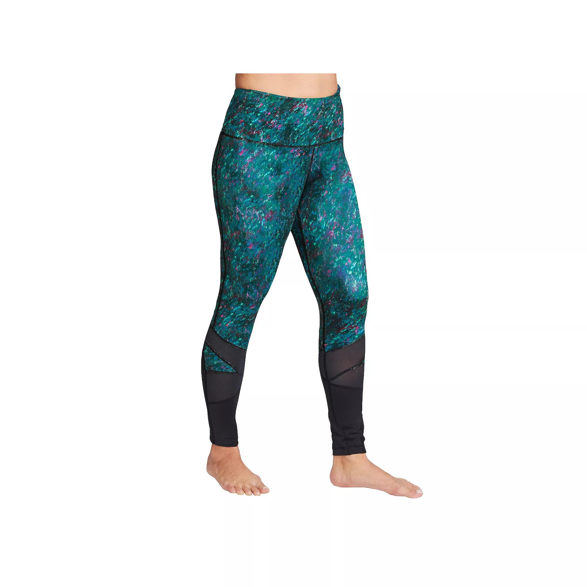 Plus Size Mazu Swim High-Waist Slimming Swim Leggings, Women's, Size: 1XL, Green Product Image