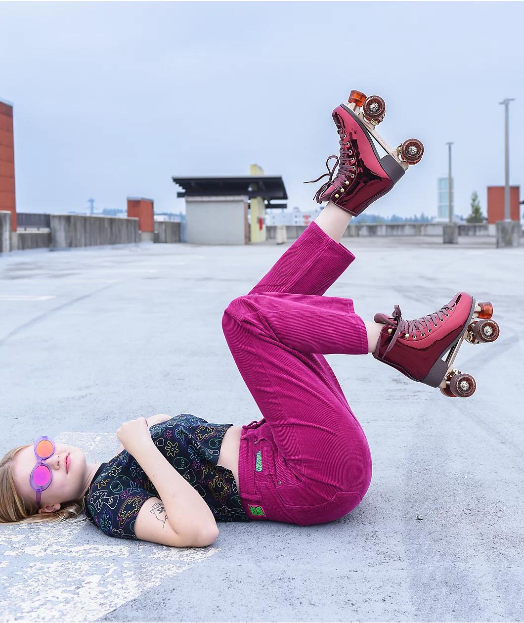 Empyre Tori 90s Berry Corduroy Skate Pants Product Image