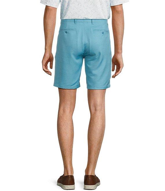 Roundtree & Yorke Performance Stretch Fabric Classic Fit Flat Front 8#double; Horizontal Texutred Shorts Product Image